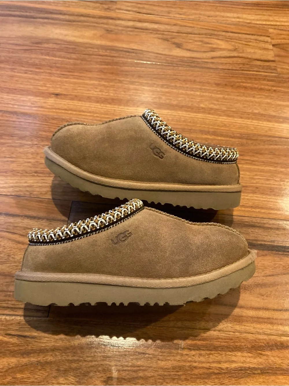 UGG Brand Big Kids 1019066K Tasman Chestnut Shoes Slippers Sandals Size 13